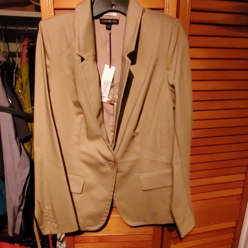 Tan lane Bryant modernist blazer